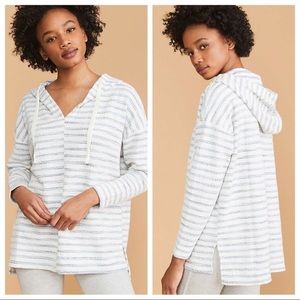 Lou & Grey Striped Boucle Hoodie